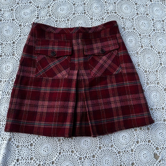 Dolce and Gabbana Red plaid skirt Y2K - Picture 2 of 4